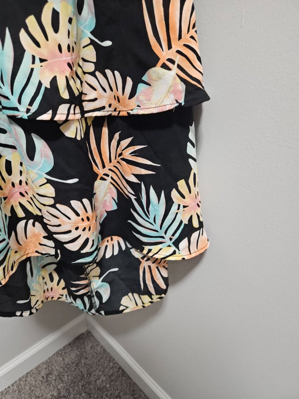 Madden NYC Tropical Halter Dress - Picture 4 of 8